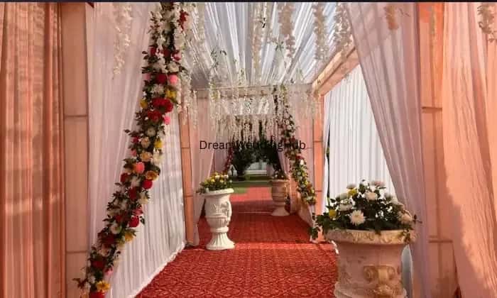 Red rose event decoration