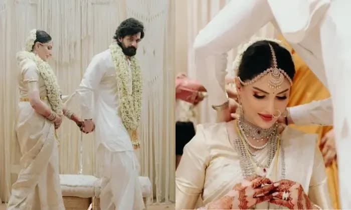 Akhil Akkineni and Zainab Ravdjee  wedding was a simple ceremony