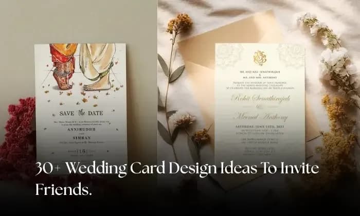 30+ Wedding Card Design Ideas To Invite Friends