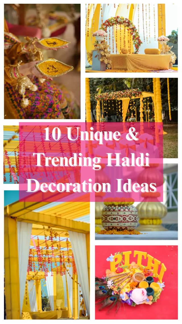 10 Unique & Trending Haldi Decoration Ideas.