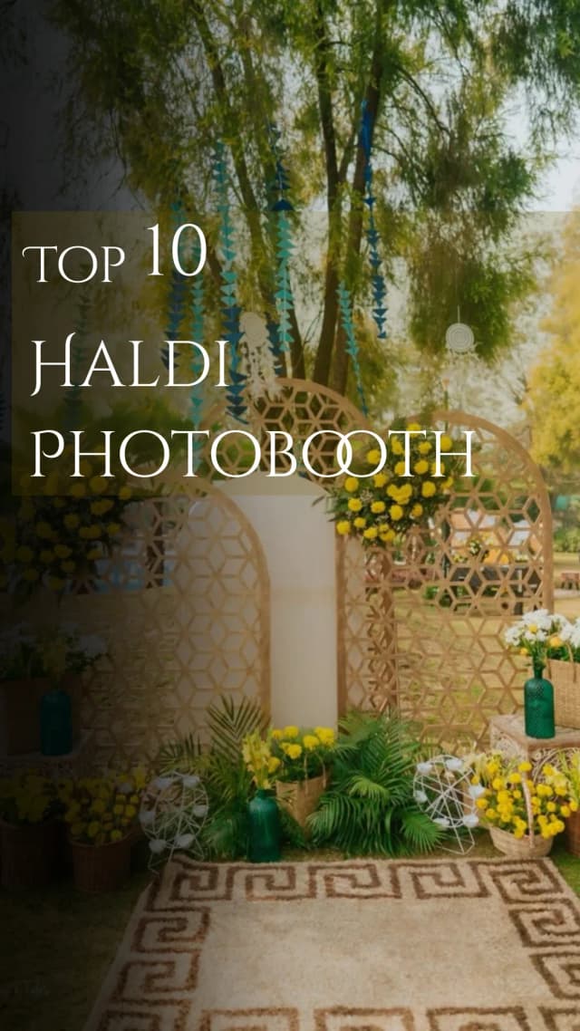 Top 10 Haldi Photobooth