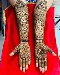 Gulab mehandi art