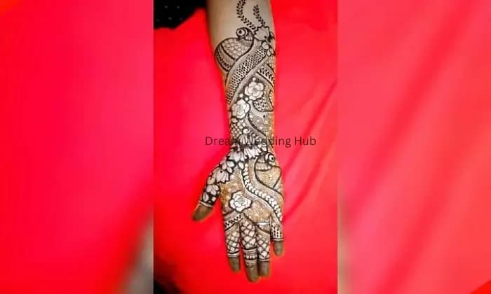 Krishna mehndi creation