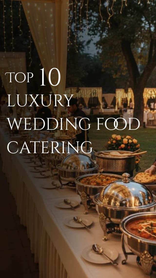 Top 10 Luxury Wedding Food Catering