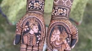Ak mehndi art