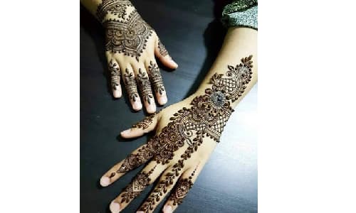 Krishna tattoo mehndi Art