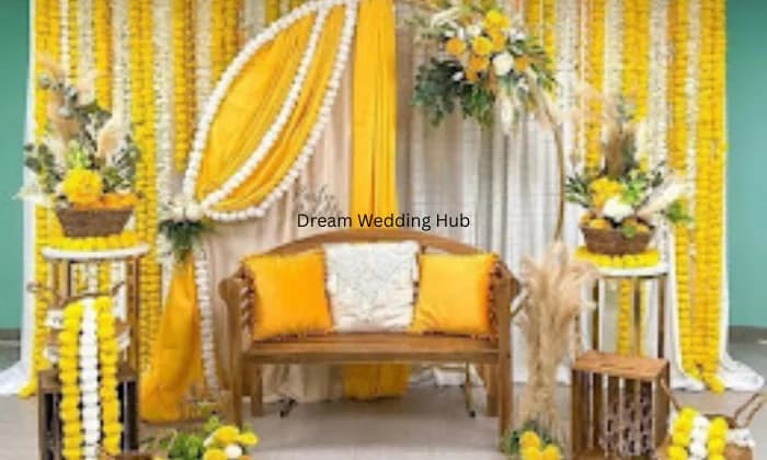 Swastik decorations and event organisers