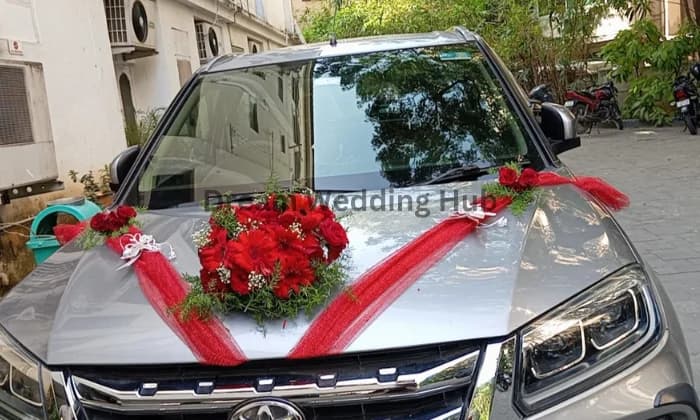 Wedding car decoration Wedding car decoration