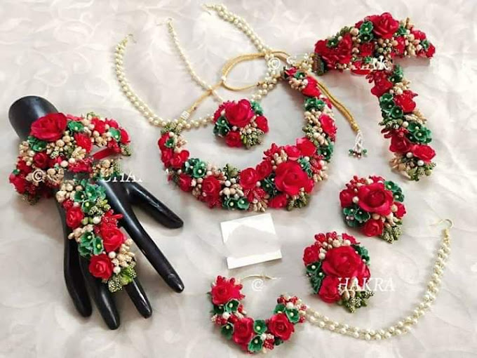 anita wedding flower jewellery